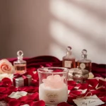 Crystal Rose Cam Bardak - Doğal SoyaWax Mum