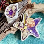 Deniz Esintileri - Doğal Taştozu Yıldız  & İstiridye Kase Tasarım Mum