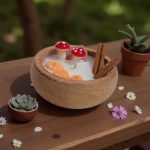 Sonbahar Rüzgarı - Doğal Soya Bambu Kase Tasarım Mum