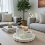 Monokrom Denge - Doğal Soya Taştozu Tasarım Mum Seti