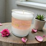 Rose Ritual Temalı Cam Bardak Soyawax & Jel Mum