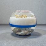 Blue Ritual - Doğal Soya Cam Fanus Tasarım Dekoratif Mum