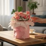 Pembe Tılsım - Doğal Soya Mum Buketi