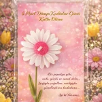 Zarif Papatya III - Doğal Soya Hediyelik Mum