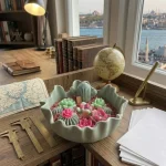 Çöl Esintisi - Doğal Soya Taştozu Tabaklı Tasarım Mum