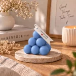 Prizma Bubble - Doğal Soya Blok Dekoratif Mum