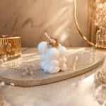 Asimetrik Bubble - Doğal Soya Dekoratif Mum