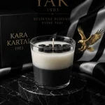 Siyah Beyaz Bir Gece - Doğal Soya Dekoratif Taraftar Mum