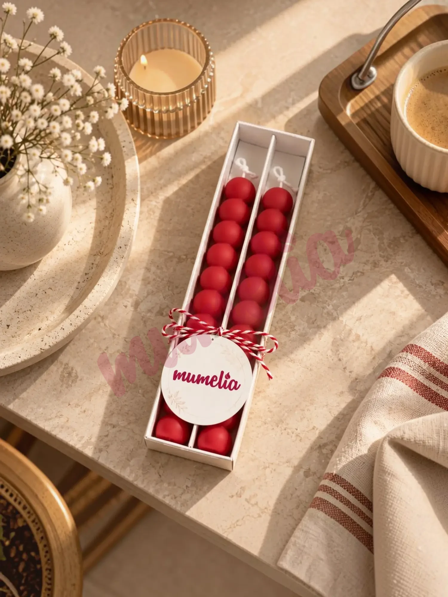 33100276-R05-X4-1-min Bubble Şamdan - Doğal Soya Kutulu Dekoratif Mum - 2'li - Görsel 1