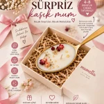 Sürpriz Kaşık Mum – Doğal Soya Dekoratif Mum